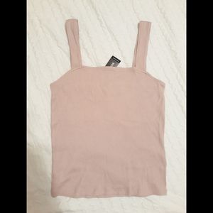 Blush Pink Ribbed Tank